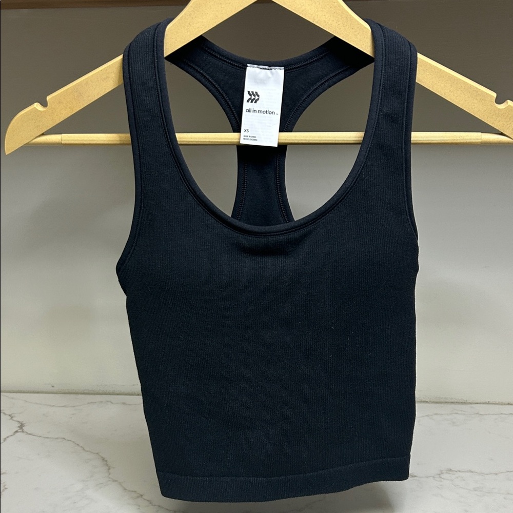 All in Motion Black Tank Top